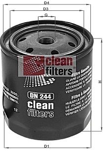 CLEAN FILTERS Kütusefilter DN 244